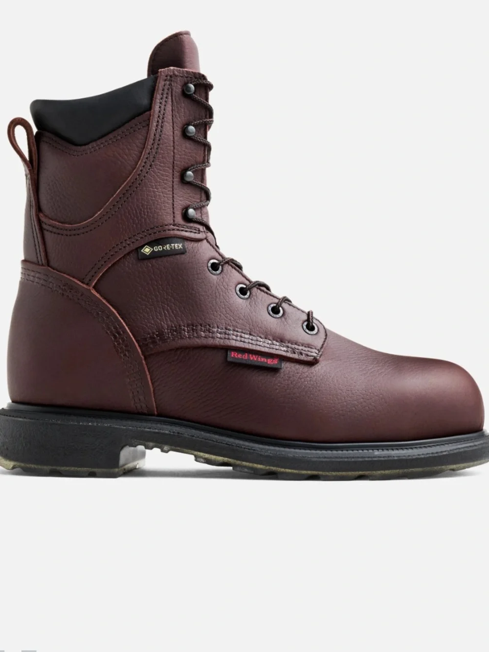 Red Wing Shoes Oxblood Leather Waterproof Lace-Up Work Boot